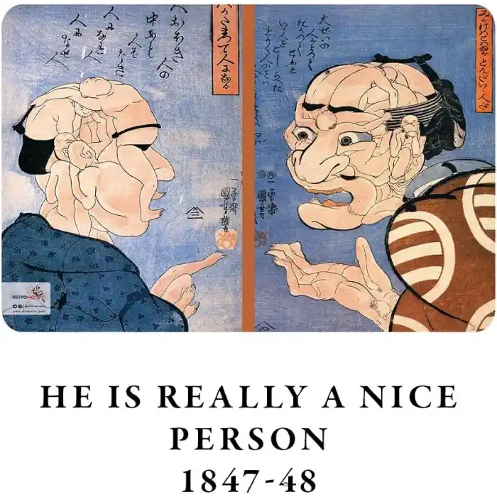 Retronote Faces Series - A5, Kuniyoshi Utagawa 4lü Defter Seti I, Çizgisiz, Toplam 256 Sayfa, Her biri 64 Sayfa, Tel Dikiş, Esnek Kapak, Oval Kenar, Tuval Doku, 60 gram, Sarı Krem Renk, çok renkli