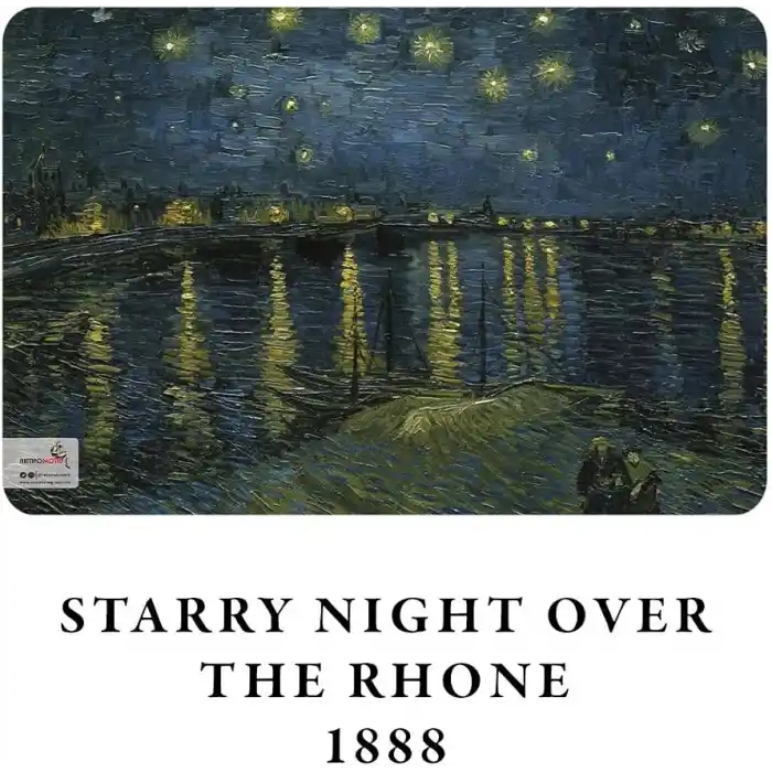 Retronote Van Gogh 4lü Defter Seti 1, Night Series, Çizgisiz, 64 Sayfa, 14x21 cm, Standart