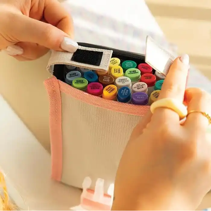 24’lü Çift Uçlu Alkol Bazlı Marker Kalem Seti – Fine + Chisel