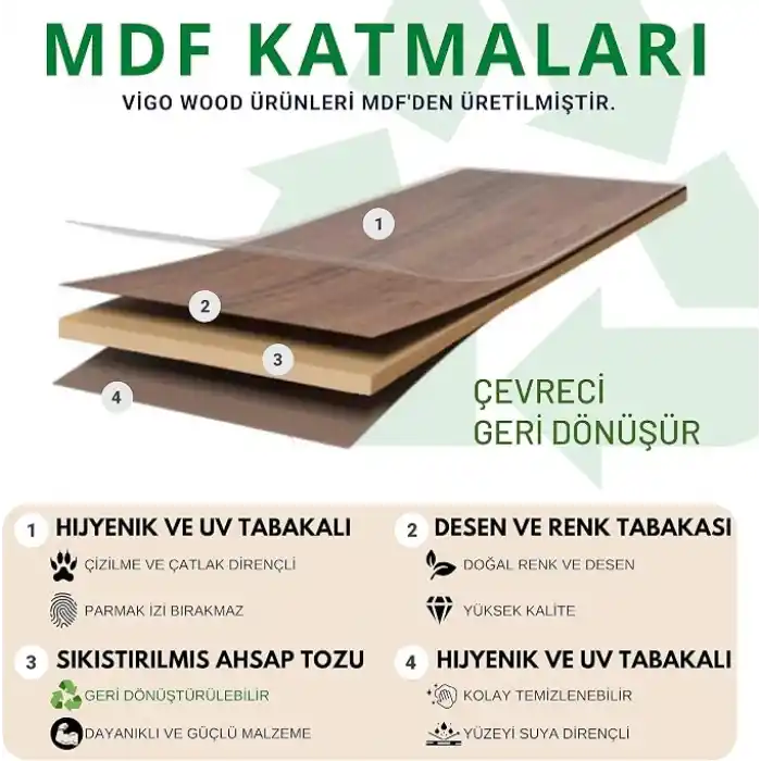 Vigo Wood - MKOS45 Minderli Kitap Okuma Standı