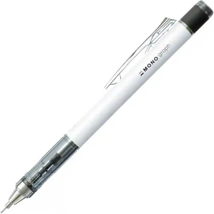Tombow Mono Graph Neon M.Kurşun Kalem, 0,5Mm Blisterli(1Adet), Beyaz