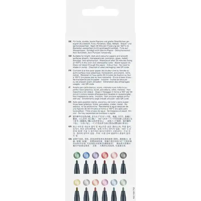 Faber-Castell Metalik Markör, 12li Set