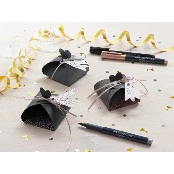 Faber-Castell Metalik Markör, 12li Set