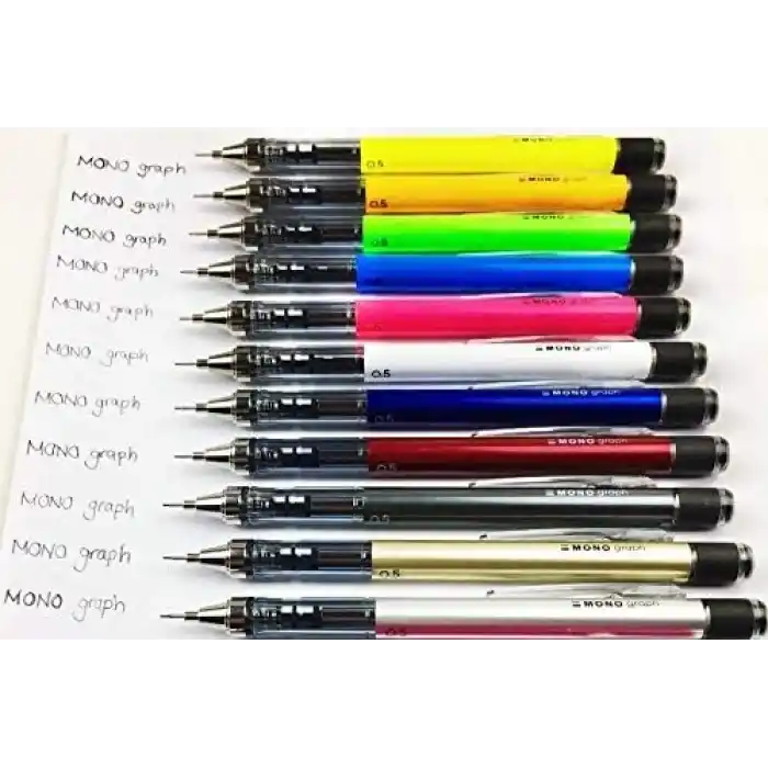 Tombow Mono Graph Neon M.Kurşun Kalem, 0,5Mm Blisterli(1Adet), Beyaz