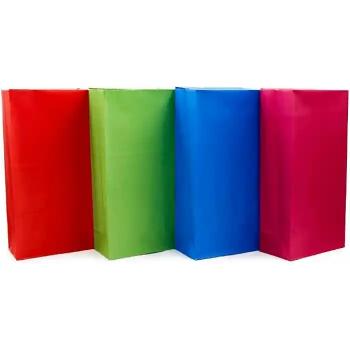 15x29 Renk Şöleni Mix Kese Kağıdı Seti – 4 Renk Karışık 12’li Paket | Kalın, Dayanıklı Hediye Paketleme İçin İdeal