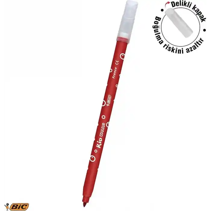 BIC Kids Kid Couleur Keçeli Boya Kalemi, 12li Kutu