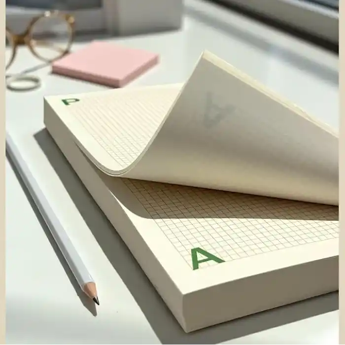 Fark Tanıtım Masaüstü Planlayıcı | Kopar-At Kareli Not Kağıdı Not Defteri | 150 Yaprak, 90 gr Ivory Kağıt | Uzun Form Planlayıcı – 226x118 mm (Plan)