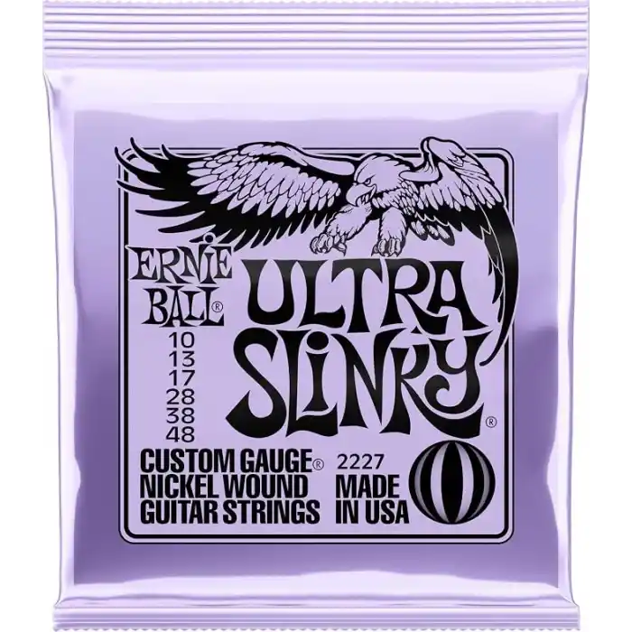 Ernie Ball Ultra Slinky Nickelwound Electric Guitar Strings 10-48 Gauge