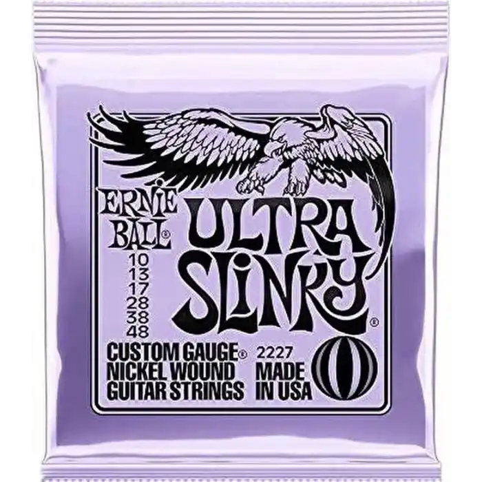 Ernie Ball Ultra Slinky Nickelwound Electric Guitar Strings 10-48 Gauge