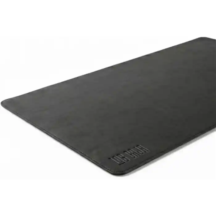 40x90 El Yapımı Deri Masa Pad - Premium Kaymaz Deri Mousepad Ve Klavye Altlığı - Sümen Masa Matı (Siyah)