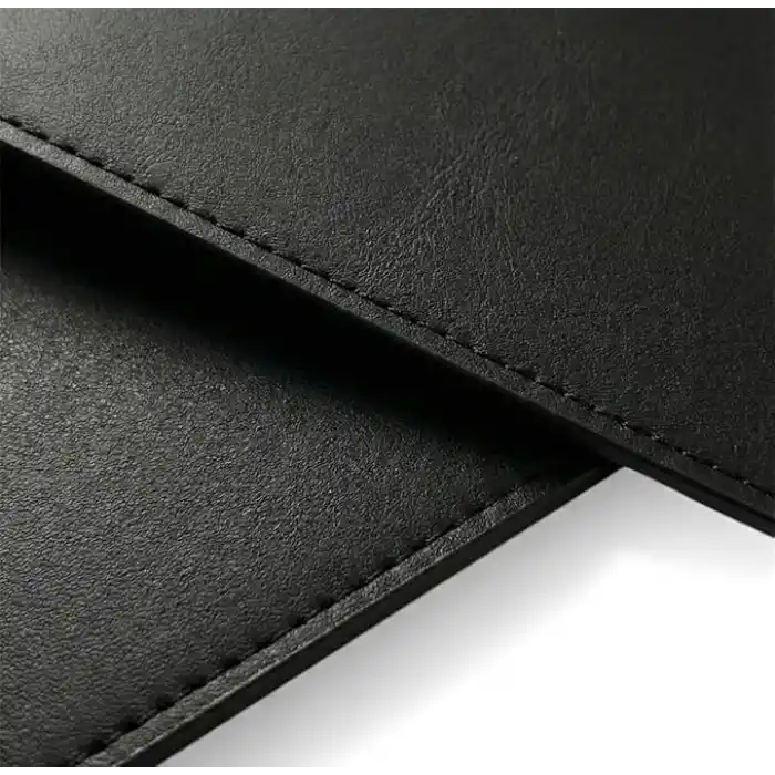 40x90 El Yapımı Deri Masa Pad - Premium Kaymaz Deri Mousepad Ve Klavye Altlığı - Sümen Masa Matı (Siyah)