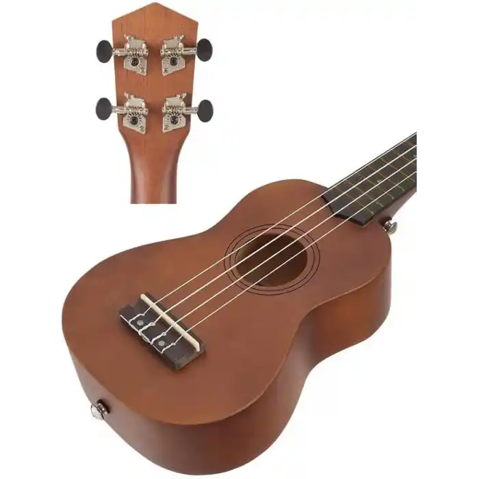 Midex UKX-901M Brown Soprano Ukulele (Askı Çanta Metod Pena)