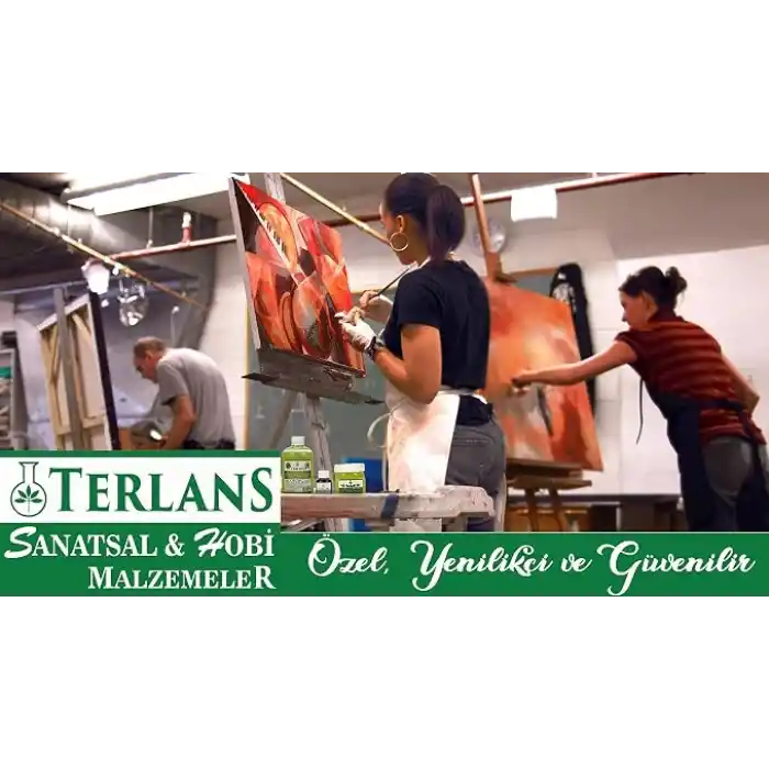 Terlans Su Bazlı Parlak Vernik 250 ml Akrilik ve Yağlı Boya Koruyucu