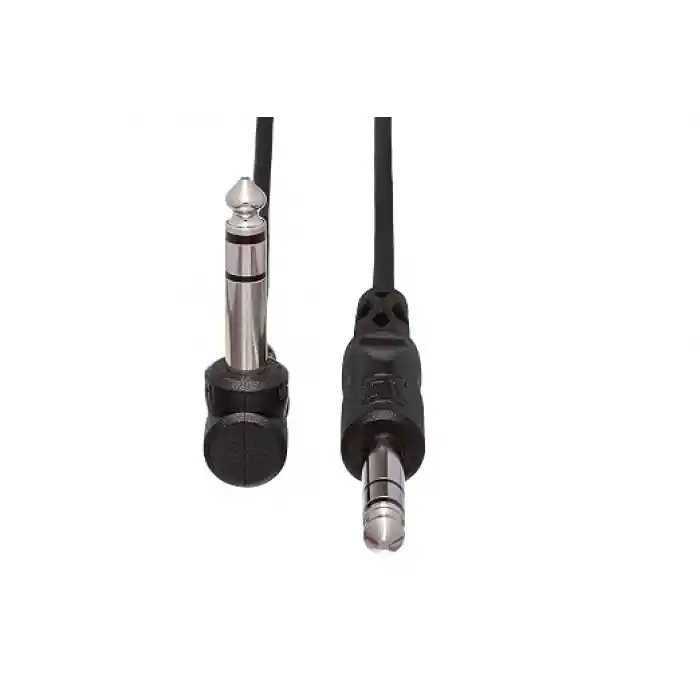 Hosa 1/4 inç TRS (M) - 1/4 inç 90 Açılı TRS (M) Balanslı Kablo 90 cm (CSS-103R)