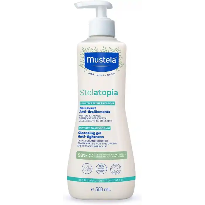Mustela Stelatopia Gel Lavant Cleansing Gel, Lavantalı Yüz Temizleme Jeli (500ml)