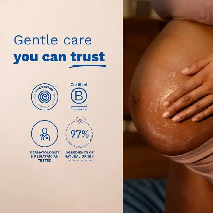 Mustela Hamilelik için Hamile Çatlak Kremi - Doğal Avokado, Maracuja ve Shea Yağı ile - Kokusuz ve EWG Onaylı - 5.07 fl. Oz