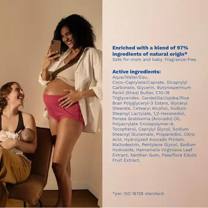 Mustela Hamilelik için Hamile Çatlak Kremi - Doğal Avokado, Maracuja ve Shea Yağı ile - Kokusuz ve EWG Onaylı - 5.07 fl. Oz