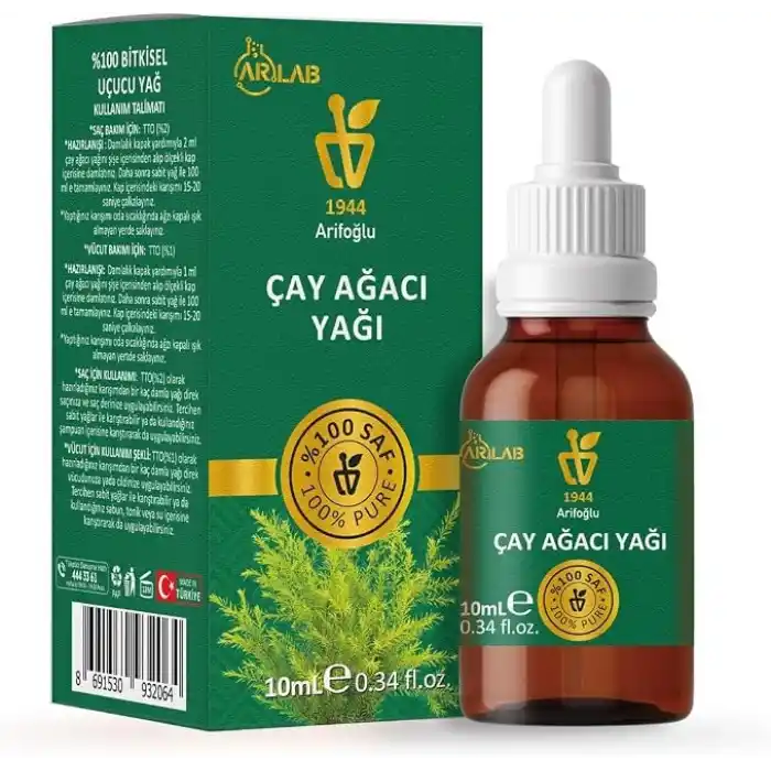 Arifoğlu Çay Ağacı Yağı 10ml%100 Saf Yağ ARLAB Pure Tea Tree Oil 10ml