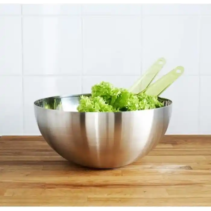 IKEA Salata Kasesi Paslanmaz Çelik Kase BLANDA BLANK Servis Kasesi 20 cm Çapında, Yakl. 20,32 cm)