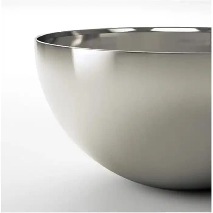 IKEA Salata Kasesi Paslanmaz Çelik Kase BLANDA BLANK Servis Kasesi 20 cm Çapında, Yakl. 20,32 cm)