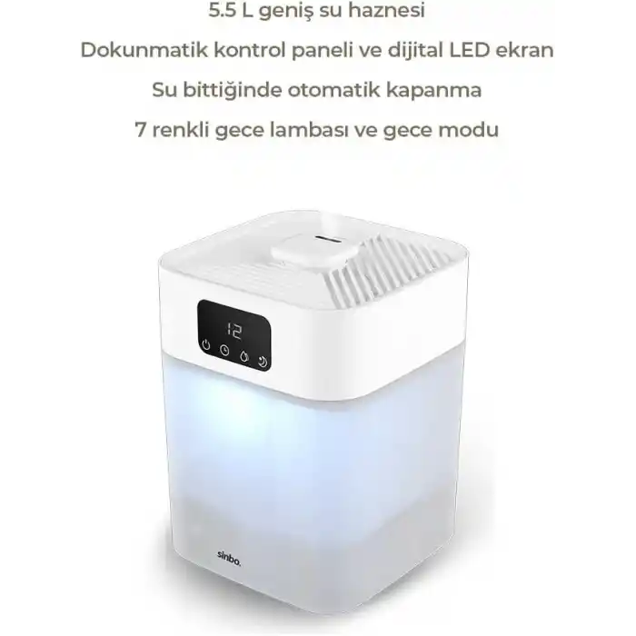 Sinbo SAH-6119 Hava Nemlendirme Cihazı