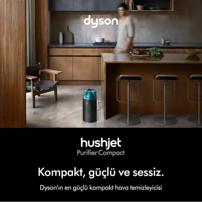 Dyson HushJet™ Kompakt Hava Temizleyici (Siyah/Turkuaz)