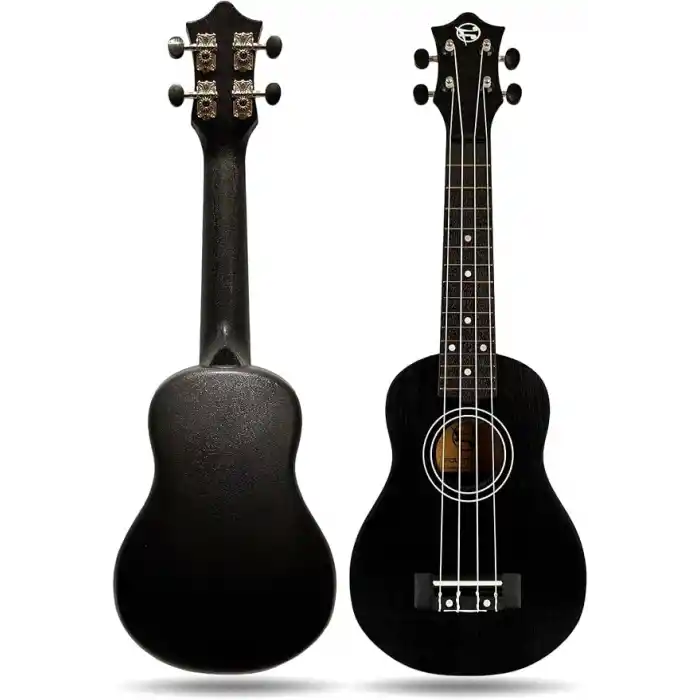 Fourtune Loki SP-21BK Soprano Siyah Ukulele Seti (Başlangıç Seviye) (Siyah)