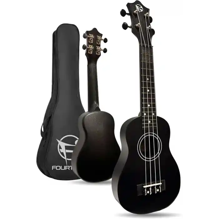 Fourtune Loki SP-21BK Soprano Siyah Ukulele Seti (Başlangıç Seviye) (Siyah)