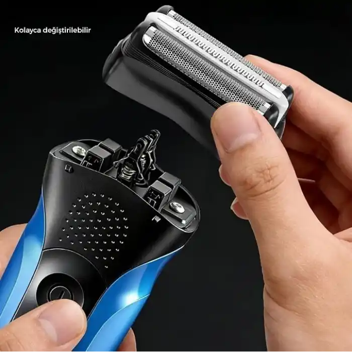 Braun Series 3 ile Uyumlu Tıraş Makinesi 32B Yedek Bıçak & Elek Başlık Seti