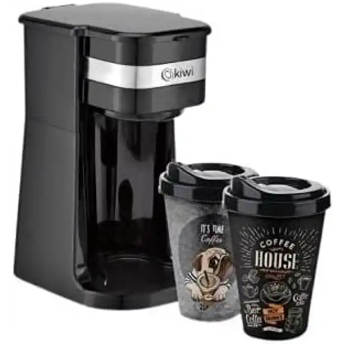 Kiwi KCM-7515 Premium Mini Muglı Filtre Kahve Makinesi, Siyah