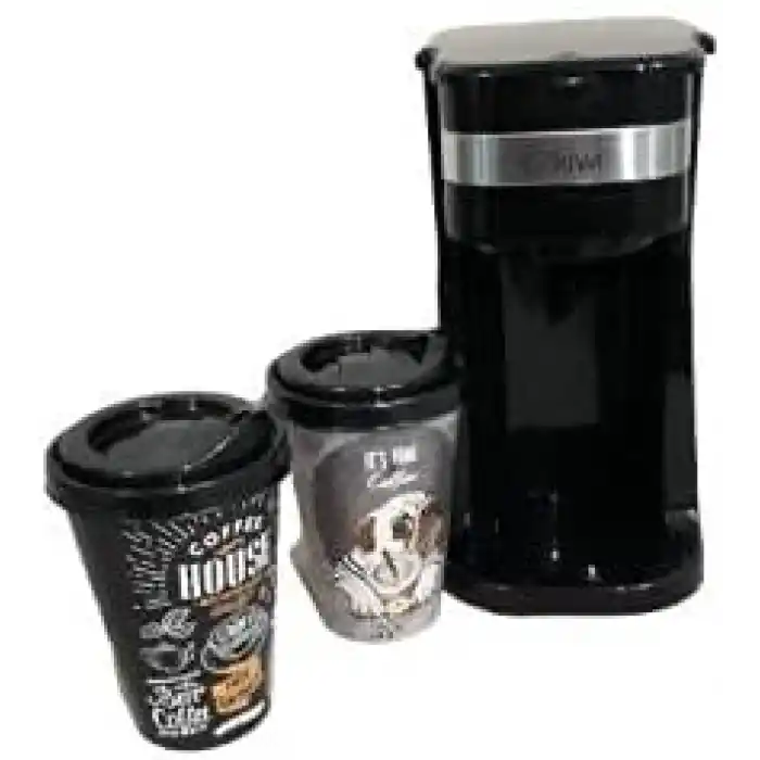 Kiwi KCM-7515 Premium Mini Muglı Filtre Kahve Makinesi, Siyah
