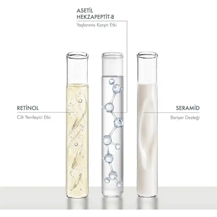 The Purest Solutions, Retinol İçerikli Gece Bakım Serumu, Kırışıklık Karşıtı Bakım, 30 ml (%1 Retinol + Seramid)