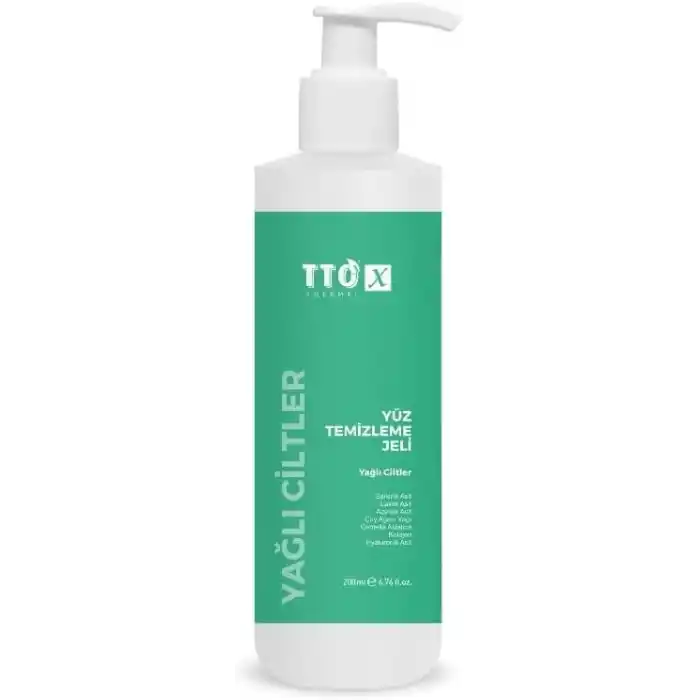 TTO X Yüz Temizleme Jeli – Yağlı Ciltler Için Derinlemesine & Gözenek Arındırıcı Formül 200 Ml