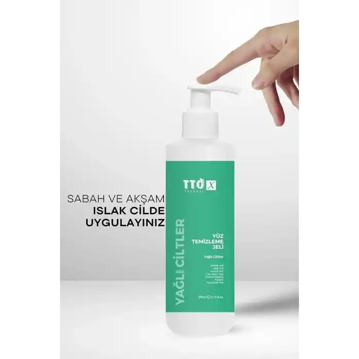 TTO X Yüz Temizleme Jeli – Yağlı Ciltler Için Derinlemesine & Gözenek Arındırıcı Formül 200 Ml