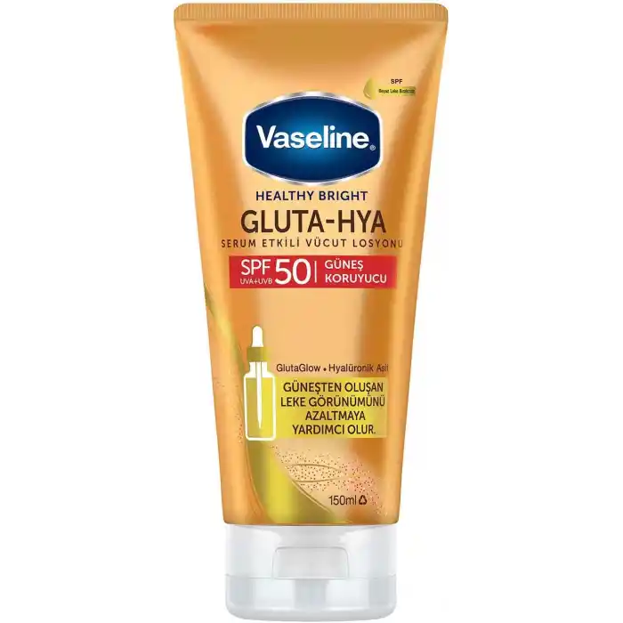 Vaseline Gluta-Hya Serum Etkili Vücut Losyonu Güneş Koruyucu 150 Mililitre