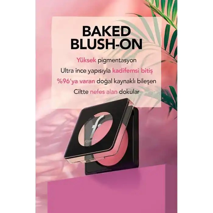 Baked Blush-On Yüksek Pigmentli & Doğal Işıltılı Fırınlanmış Allık