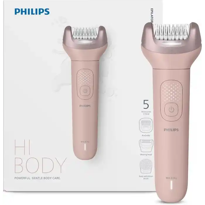 Philips BRE718/05 Epilatör Serisi 9000, Kablosuz, Islak ve Kuru Kullanım, 32 Cımbız, LED Işık, 60 Dakika Pil Ömrü