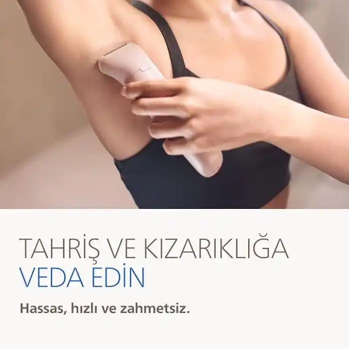 Philips BRE718/05 Epilatör Serisi 9000, Kablosuz, Islak ve Kuru Kullanım, 32 Cımbız, LED Işık, 60 Dakika Pil Ömrü