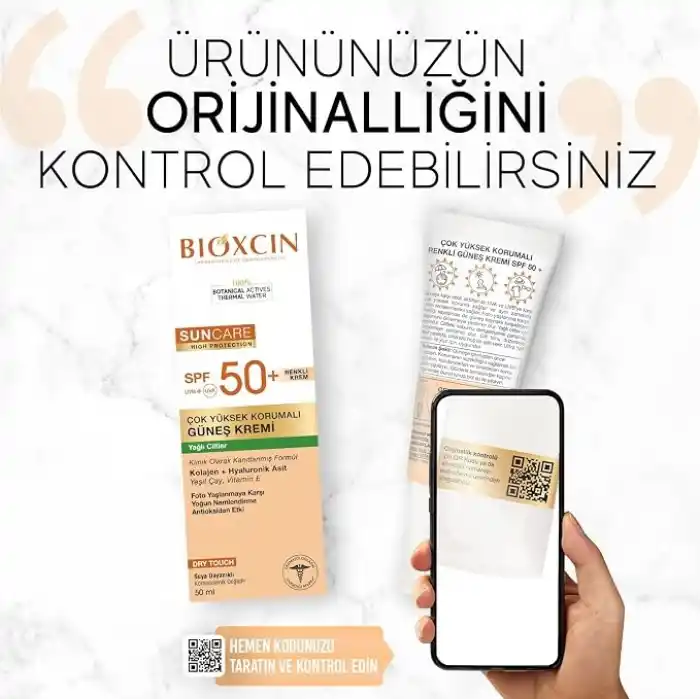 Bioxcin Sun Care Çok Yüksek Korumalı Yağlı Ciltler Için Renkli Güneş Kremi Tinted Spf 50+ 50 Ml