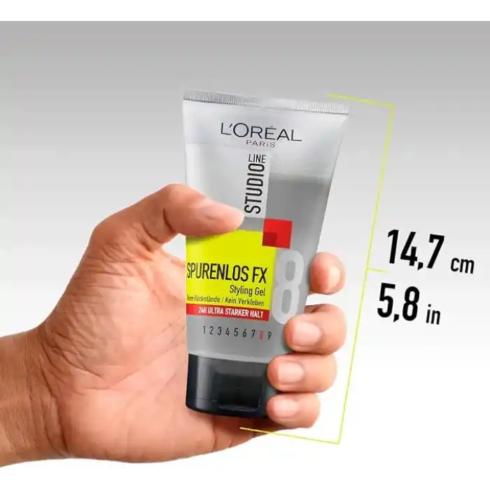 LOreal Paris Studio Line Traceless Fx Styling Gel 24H Ultra Güçlü Tutuş – Kalıntı Bırakmadan Pürüzsüz Saçlar İçin Mineral Zenginleştirilmiş Formül