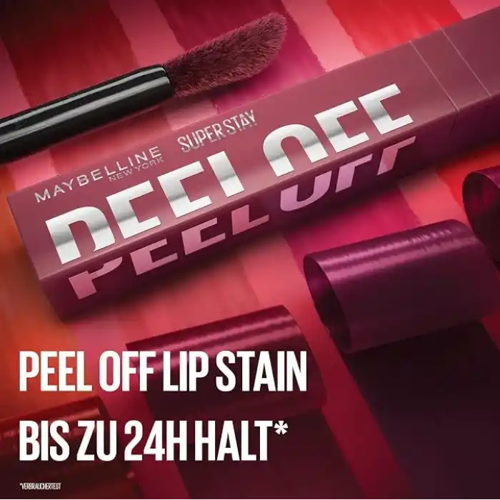 Maybelline New York Super Stay Peel Off Soyulabilen Dudak Tinti - 24 Saate Kadar Kalıcı Dudak Renklendirme - 02 Haze