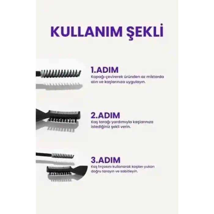 Pop Beauty Kaş Sabitleyici Ve Şekillendirici, Kaş Fırçası, Tarağı Ve Sabitleyici Jel (Laminasyon Etkili)