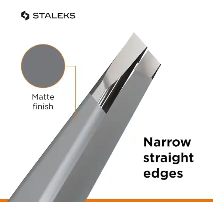 STALEKS PRO Kaş için Cımbız - - tip 3 - Cerrahi Paslanmaz Çelik - Eğimli Uçlu Cımbız - Dayanıklılık - Hassasiyet - El Yapımı - Uzmanlar ve Profesyoneller için.