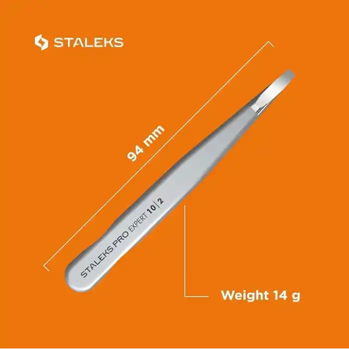 STALEKS PRO Kaş için Cımbız - - tip 3 - Cerrahi Paslanmaz Çelik - Eğimli Uçlu Cımbız - Dayanıklılık - Hassasiyet - El Yapımı - Uzmanlar ve Profesyoneller için.