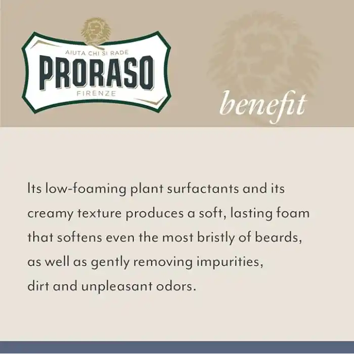 Proraso Cypress & Vetyver Sakal Şampuanı, kirleri gideren ve etkili bir şekilde temizleyen erkek sakal bakımı için profesyonel nemlendirici şampuan, 200 ml (1li Paket)