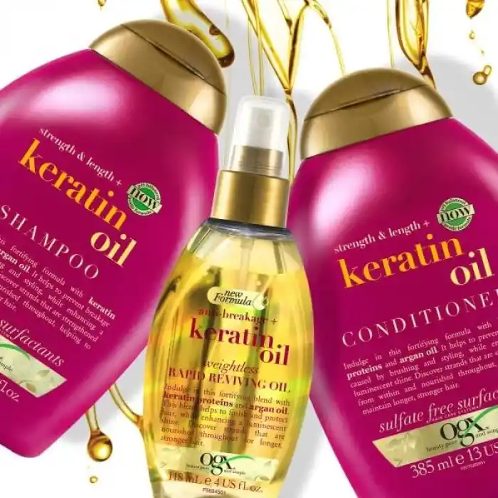 OGX Kırılma Karşıtı Keratin Oil Saç Bakım Kremi, 385 ml