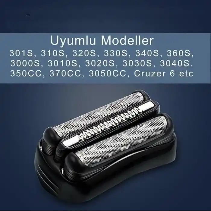 Braun Series 3 3-21B, 3020s, 3030s Tıraş Makinesi ile Uyumlu Yedek Bıçak