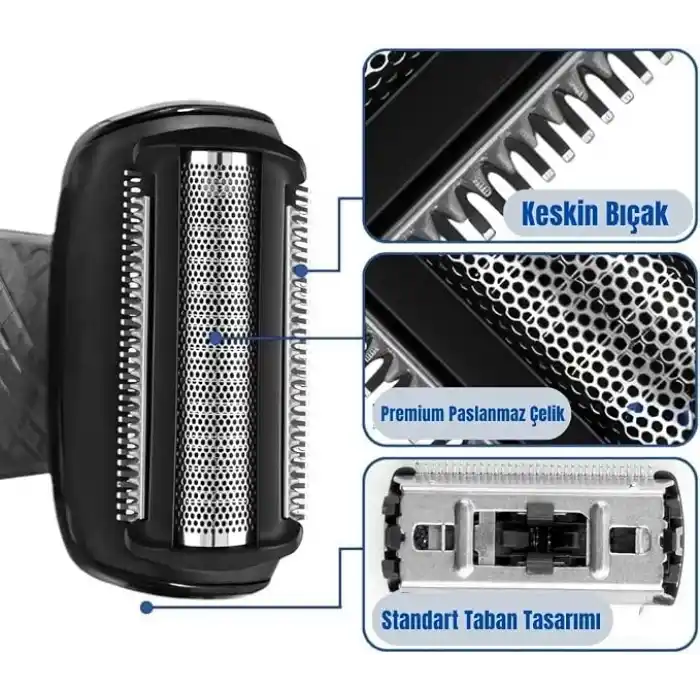Philips Bodygroom Serisi ile Uyumlu Yedek Bıçak, Vücut Tıraş Makinesi Başlık