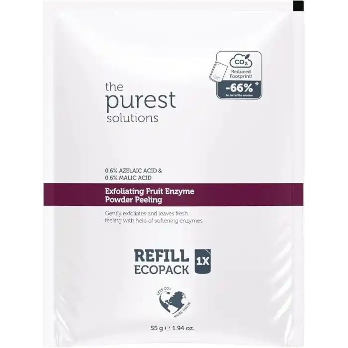 The Purest Solutions Refill Ekolojik Yedek Paket Exfoliating Fruit Enzyme Powder Peeling Refill Ecopack
