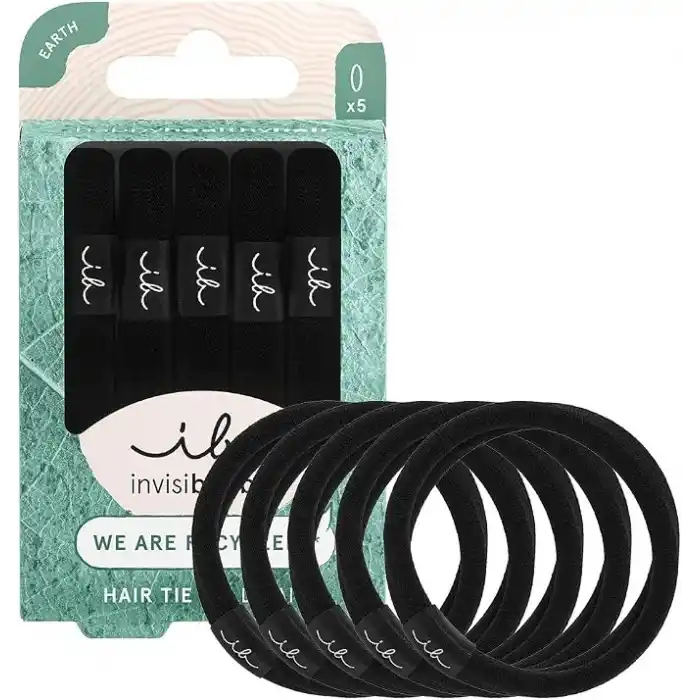 Invisibobble Hair Tie Black 5 Adet Saç Lastiği